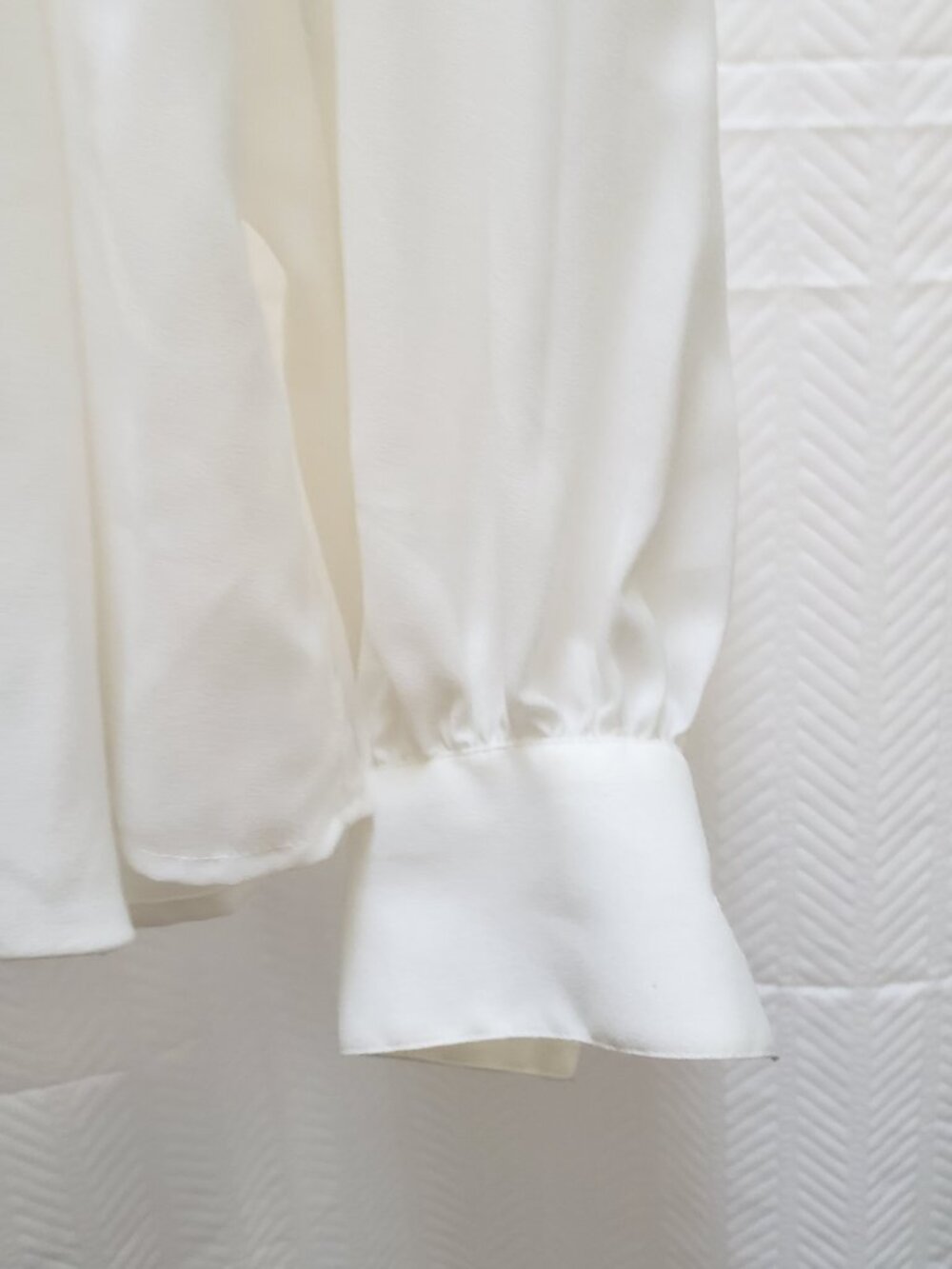 Vintage Frill  Button up Blouse White Made in France EU 42N Ruffle Poet Girlhood - Picture 7 of 16